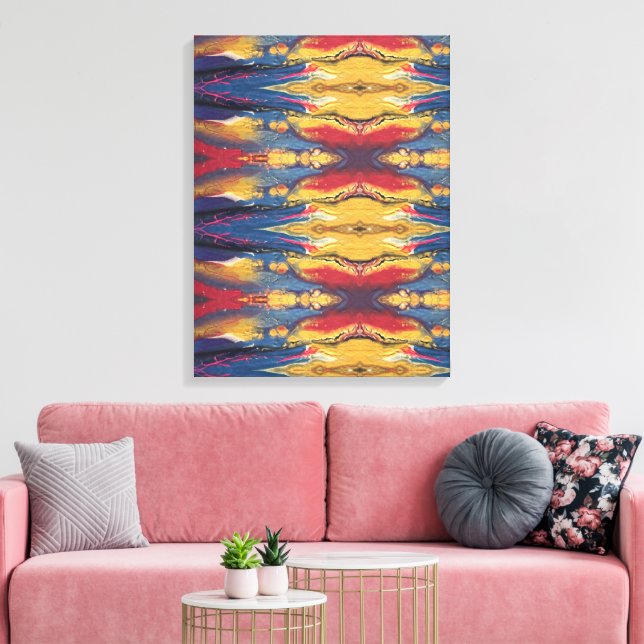 Portuguese designs canvas print (Insitu(LivingRoom))