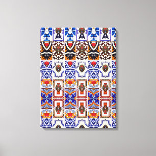 Portuguese designs canvas print