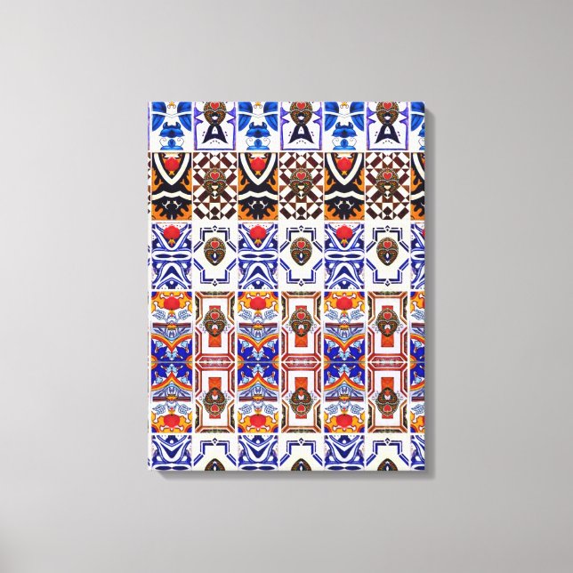 Portuguese designs canvas print (Front)