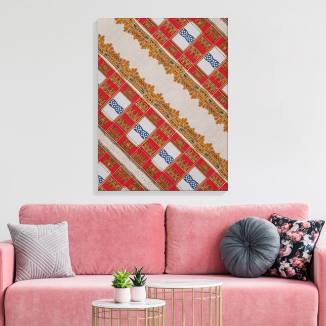 Portuguese designs canvas print (Insitu(LivingRoom))
