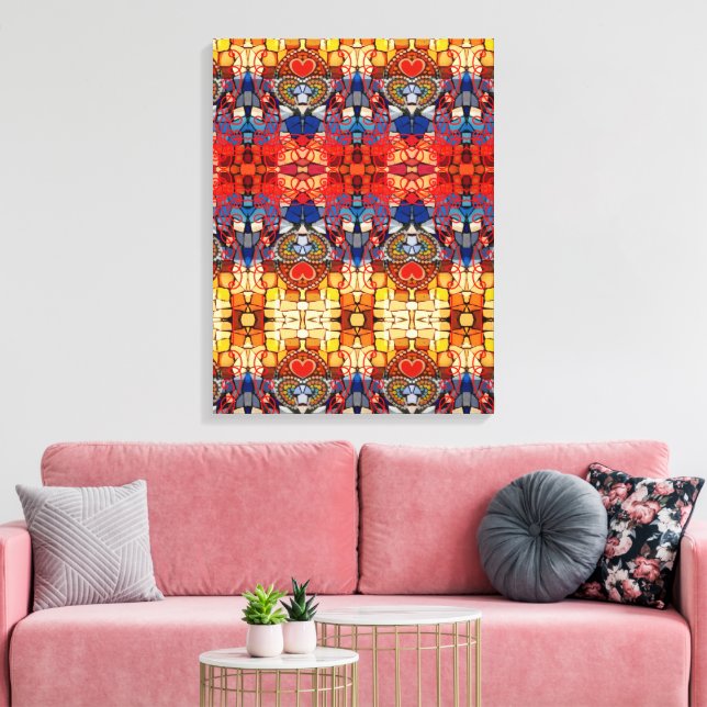 Portuguese designs canvas print (Insitu(LivingRoom))