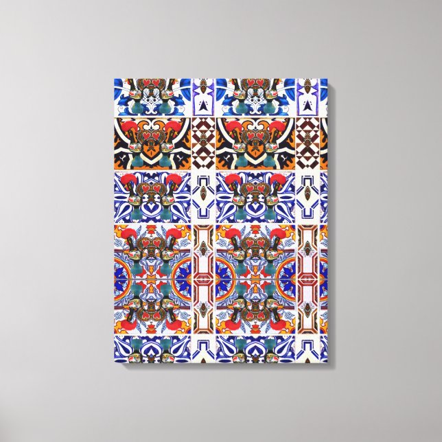 Portuguese designs canvas print (Front)