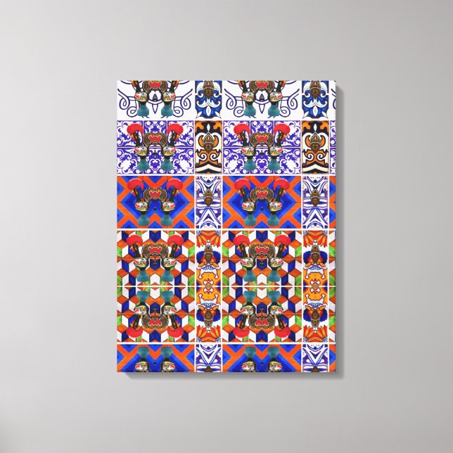 Portuguese designs canvas print (Front)
