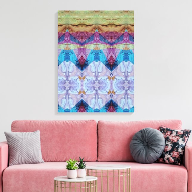 Portuguese designs canvas print (Insitu(LivingRoom))