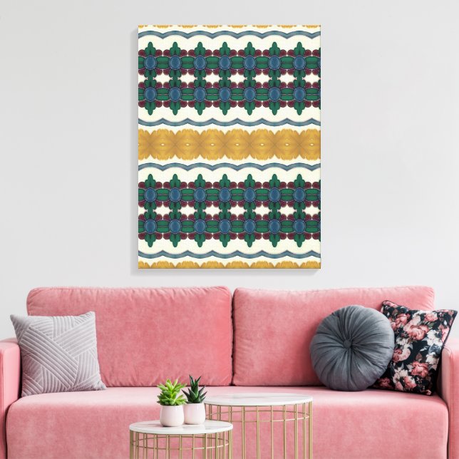 Portuguese designs canvas print (Insitu(LivingRoom))