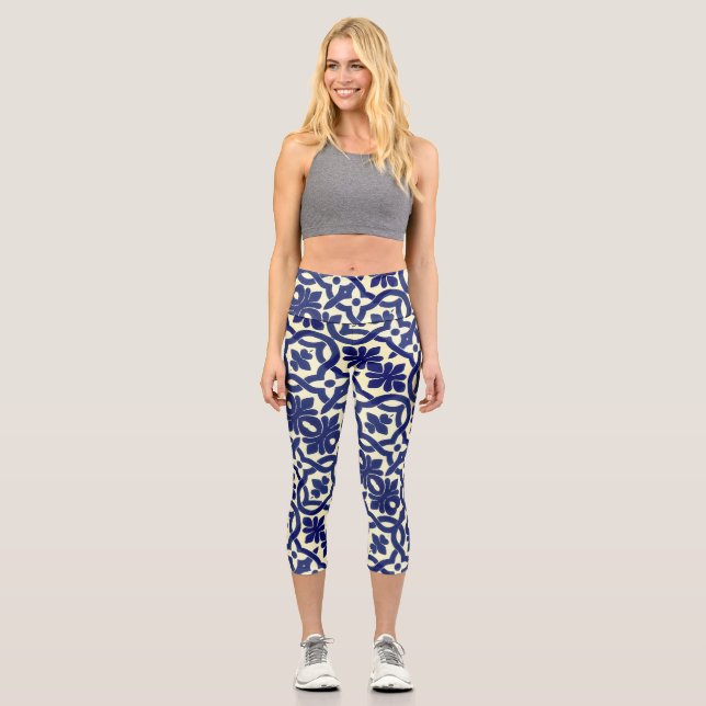 Portuguese designs  capri leggings (Front)