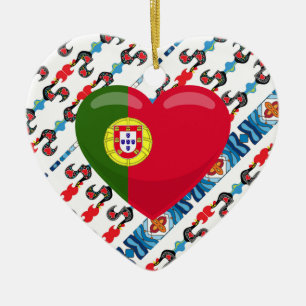 Portuguese designs ceramic tree decoration