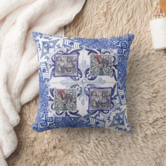 Portuguese designs cushion (Blanket)