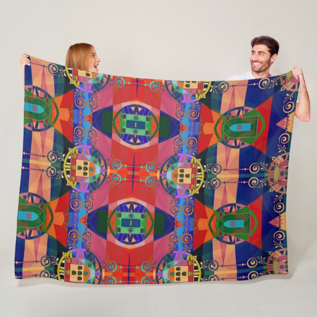 Portuguese designs  fleece blanket (In Situ)