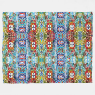 Portuguese designs fleece blanket