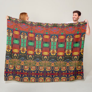 Portuguese designs fleece blanket