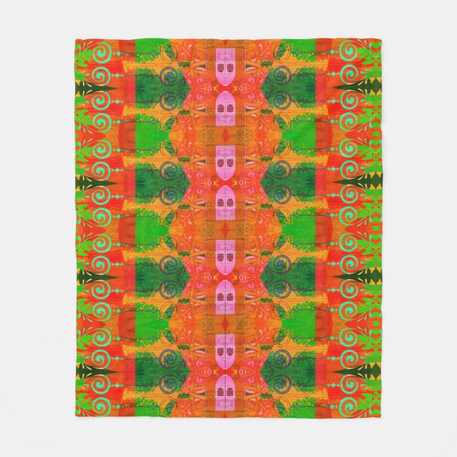 Portuguese designs  fleece blanket (Front)
