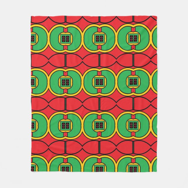 Portuguese designs  fleece blanket (Front)