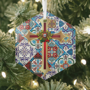 Portuguese designs  glass tree decoration