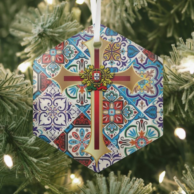 Portuguese designs  glass tree decoration (Insitu)