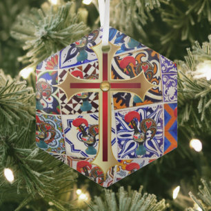 Portuguese designs  glass tree decoration