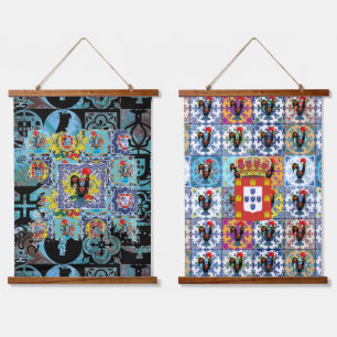 Portuguese designs hanging tapestry