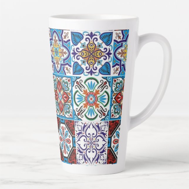 Portuguese designs  latte mug (Right)