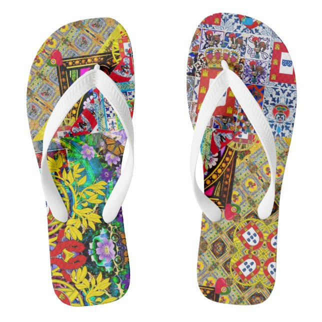 Portuguese designs Pair of Flip Flops (Footbed)