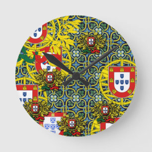 Portuguese designs round clock
