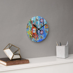 Portuguese designs round clock