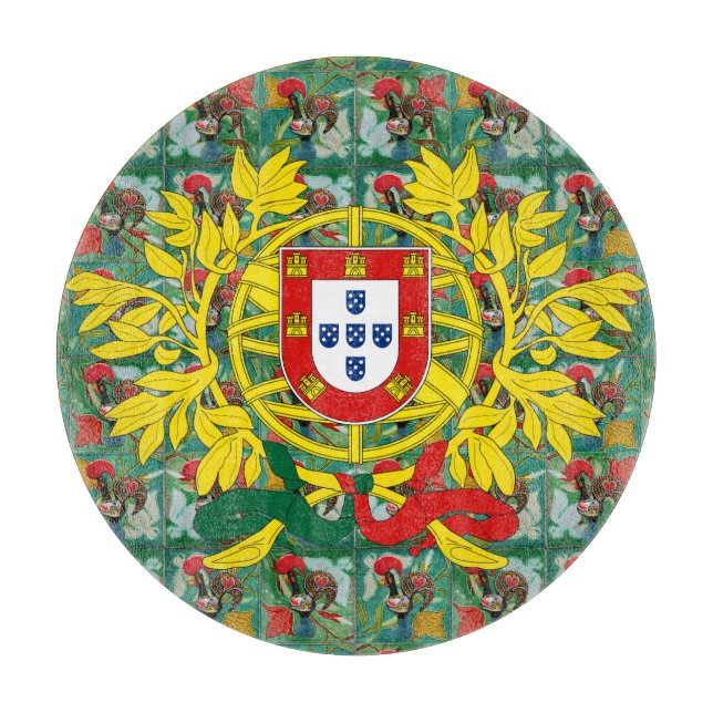 Portuguese designs serving tray cutting board (Front)