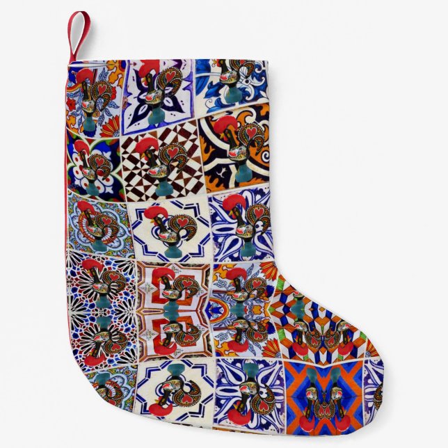 Portuguese designs  small christmas stocking (Front)