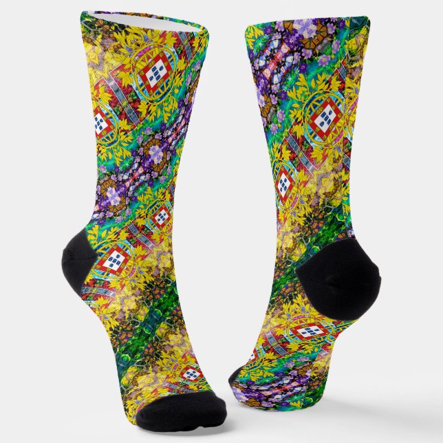 Portuguese designs socks (Angled)