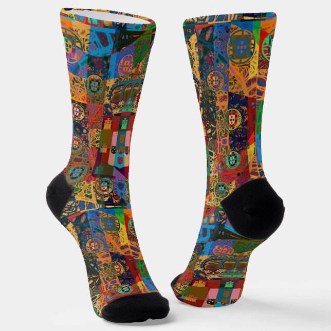 Portuguese designs socks (Angled)