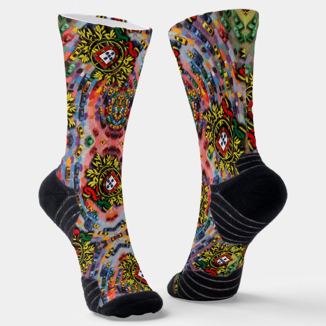 Portuguese designs socks (Angled)