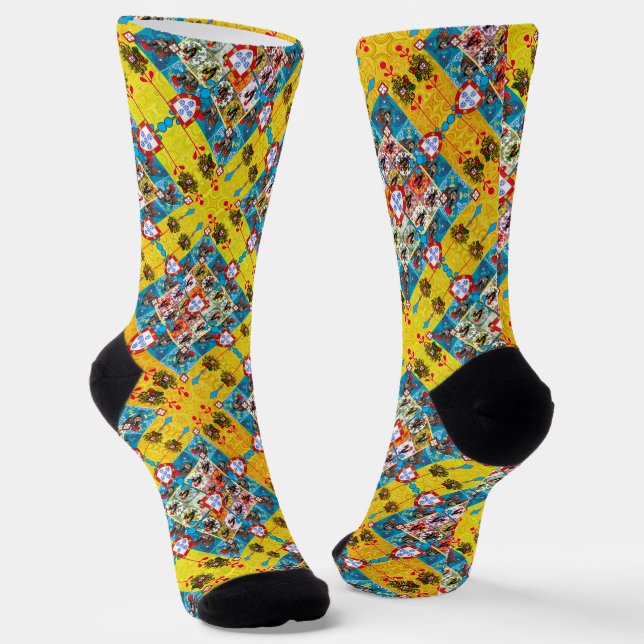Portuguese designs socks (Angled)