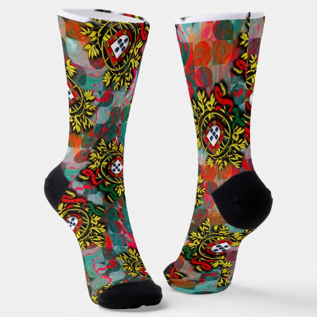 Portuguese designs socks (Angled)