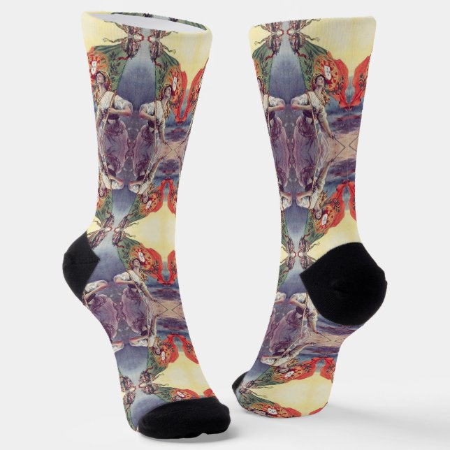 Portuguese designs  socks (Angled)