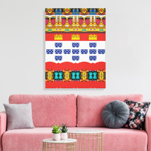 Portuguese designs Stretched Canvas Print
