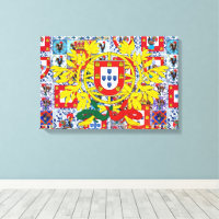 Portuguese designs Stretched Canvas Print