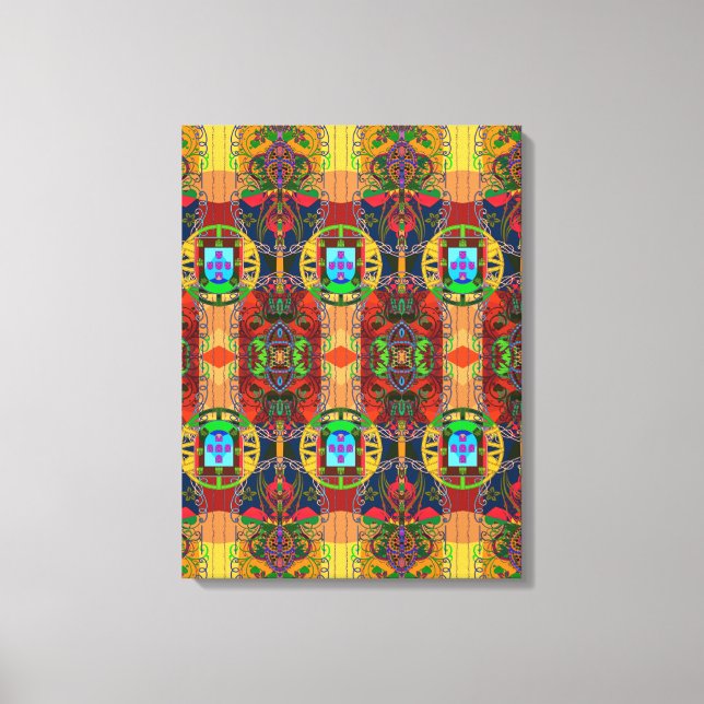 Portuguese designs Stretched Canvas Print (Front)