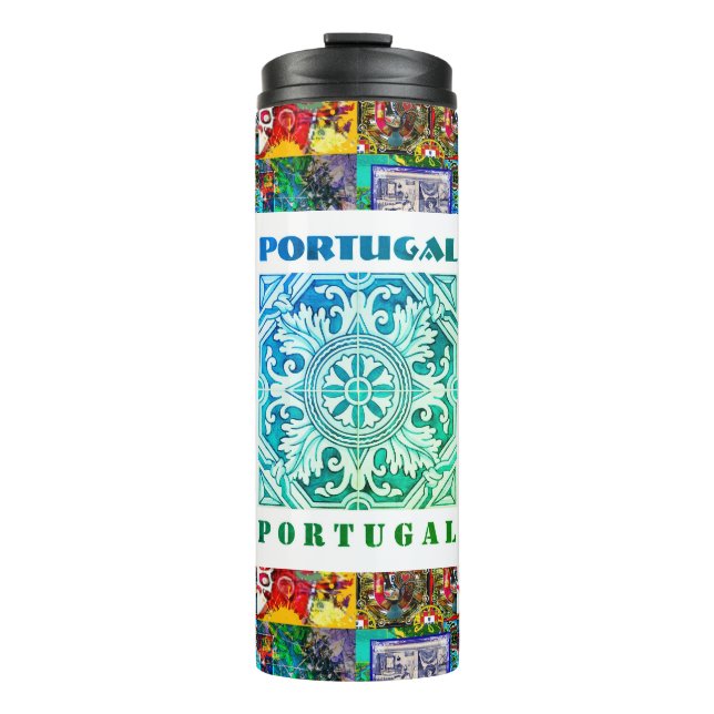Portuguese designs thermal tumbler (Front)