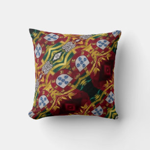 Portuguese designs throw pillow