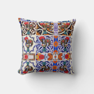 Portuguese designs throw pillow