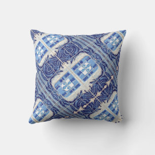Portuguese designs throw pillow