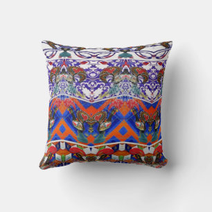 Portuguese designs throw pillow