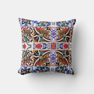 Portuguese designs throw pillow
