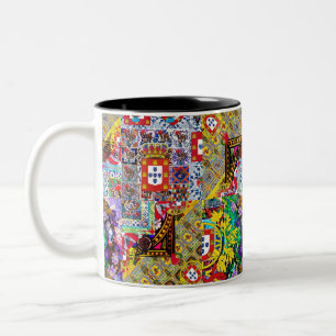 Portuguese designs Two-Tone coffee mug