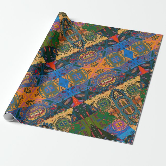 Portuguese designs  wrapping paper (Unrolled)