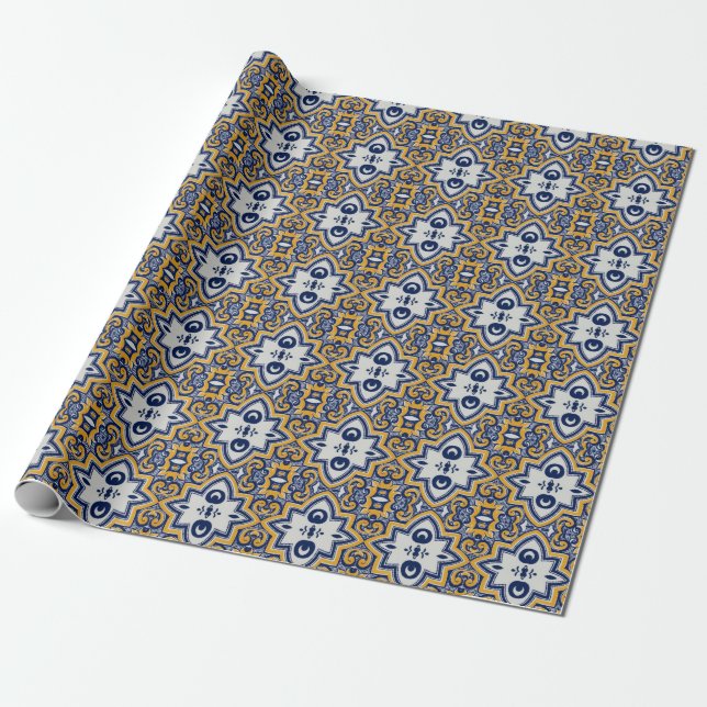 Portuguese designs  wrapping paper (Unrolled)