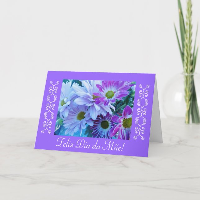 Portuguese: Dia da Mãe-Margaridas/ Mum's b-day Card (Front)