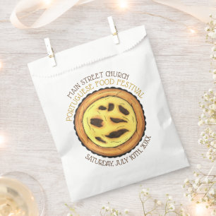 Portuguese Egg Custard Tart Pastry Food Festival Favour Bags