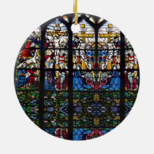 Portuguese faith ceramic tree decoration