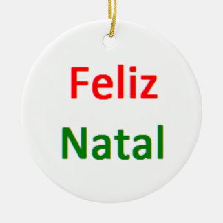 portuguese feliz natal ceramic tree decoration
