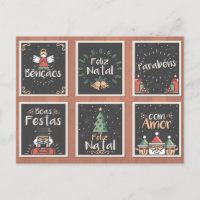 PORTUGUESE FELIZ NATAL CHRISTMAS CARD SET